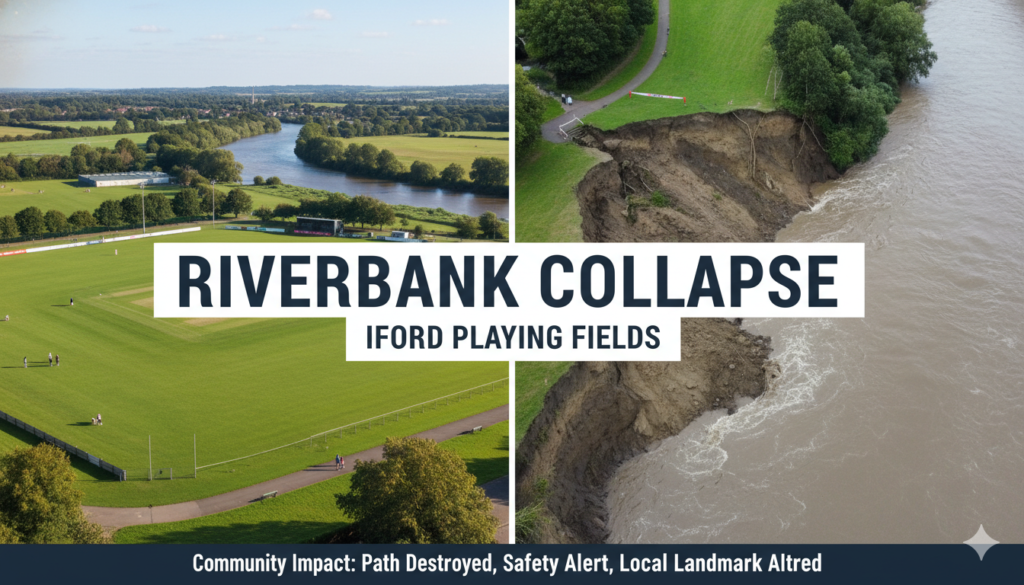 Riverbank Collapse Iford Playing Fields